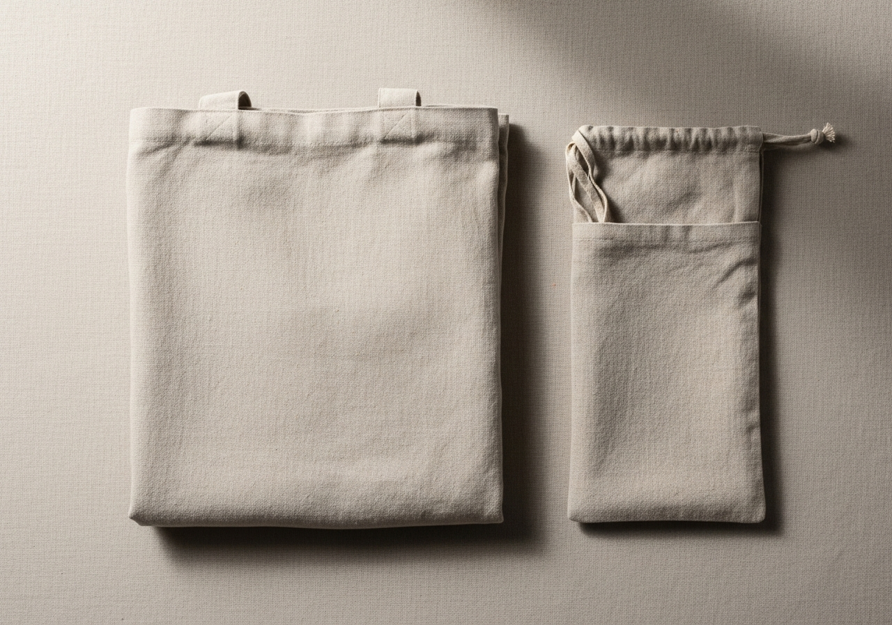 Самодельная хлопковая сумка-шоппер